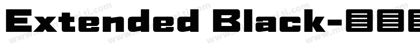 Extended Black字体转换